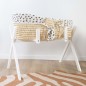 CHILDHOME Moseskorb mit Matratze und Bezug Natur Leopardenmuster CHILDHOME Moseskorb mit Matratze und Bezug Natur Leopardenmuster