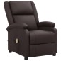 vidaXL Massagesessel Braun Echtleder vidaXL Massagesessel Braun Echtleder