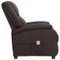 vidaXL Massagesessel Braun Echtleder vidaXL Massagesessel Braun Echtleder