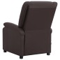 vidaXL Massagesessel Braun Echtleder vidaXL Massagesessel Braun Echtleder