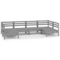 vidaXL 6-tlg. Garten-Lounge-Set Grau Massivholz Kiefer vidaXL 6-tlg. Garten-Lounge-Set Grau Massivholz Kiefer