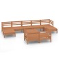 vidaXL 10-tlg. Garten-Lounge-Set Honigbraun Massivholz Kiefer vidaXL 10-tlg. Garten-Lounge-Set Honigbraun Massivholz Kiefer