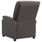 vidaXL Massagesessel Grau Echtleder vidaXL Massagesessel Grau Echtleder