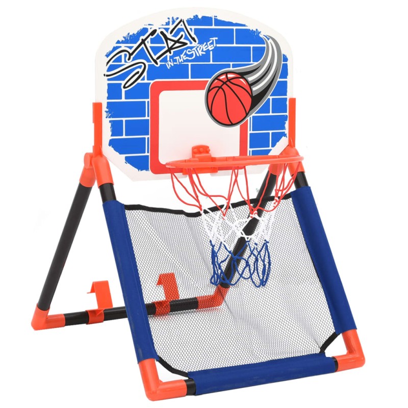 vidaXL Kinder Basketball-Set Multifunktional für Boden und Wand vidaXL Kinder Basketball-Set Multifunktional für Boden und Wand