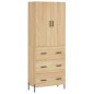 Highboard Sonoma-Eiche 69,5x34x180 cm Holzwerkstoff Highboard Sonoma-Eiche 69,5x34x180 cm Holzwerkstoff