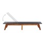 Sonnenliege mit Tisch Poly Rattan und Massivholz Akazie Sonnenliege mit Tisch Poly Rattan und Massivholz Akazie