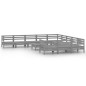 vidaXL 12-tlg. Garten-Lounge-Set Grau Massivholz Kiefer vidaXL 12-tlg. Garten-Lounge-Set Grau Massivholz Kiefer