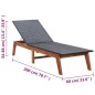 Sonnenliege mit Tisch Poly Rattan und Massivholz Akazie Sonnenliege mit Tisch Poly Rattan und Massivholz Akazie
