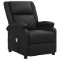 vidaXL Massagesessel mit Aufstehhilfe Schwarz Echtleder vidaXL Massagesessel mit Aufstehhilfe Schwarz Echtleder
