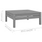 vidaXL 10-tlg. Garten-Lounge-Set Grau Massivholz Kiefer vidaXL 10-tlg. Garten-Lounge-Set Grau Massivholz Kiefer