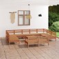 vidaXL 12-tlg. Garten-Lounge-Set Honigbraun Massivholz Kiefer vidaXL 12-tlg. Garten-Lounge-Set Honigbraun Massivholz Kiefer