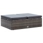vidaXL 2-tlg. Garten-Lounge-Set mit Auflagen Poly Rattan Grau vidaXL 2-tlg. Garten-Lounge-Set mit Auflagen Poly Rattan Grau