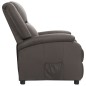 vidaXL Relaxsessel Elektrisch Grau Echtleder vidaXL Relaxsessel Elektrisch Grau Echtleder
