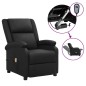 vidaXL Massagesessel Elektrisch Schwarz Echtleder vidaXL Massagesessel Elektrisch Schwarz Echtleder
