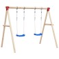 vidaXL Schaukelsitze mit Seilen 2 Stk. Blau 38x16 cm Polyethene vidaXL Schaukelsitze mit Seilen 2 Stk. Blau 38x16 cm Polyethene