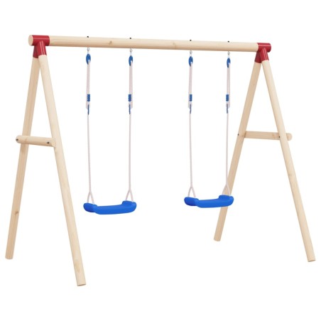  vidaXL Schaukelsitze mit Seilen 2 Stk. Blau 38x16 cm Polyethene