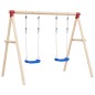 vidaXL Schaukelsitze mit Seilen 2 Stk. Blau 38x16 cm Polyethene vidaXL Schaukelsitze mit Seilen 2 Stk. Blau 38x16 cm Polyethene