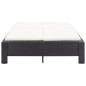 2-Personen-Sonnenliege mit Auflage Schwarz Poly Rattan 2-Personen-Sonnenliege mit Auflage Schwarz Poly Rattan
