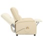 vidaXL Massagesessel Elektrisch Creme Echtleder vidaXL Massagesessel Elektrisch Creme Echtleder