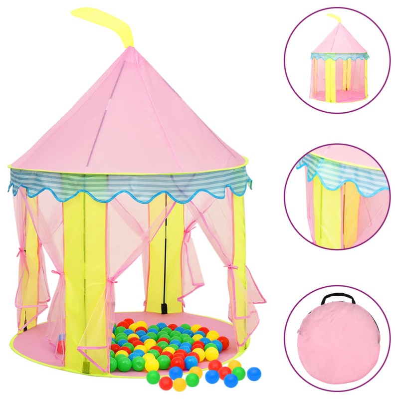 vidaXL Spielzelt für Kinder Rosa 100x100x127 cm vidaXL Spielzelt für Kinder Rosa 100x100x127 cm