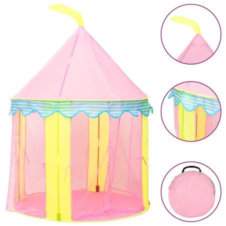 vidaXL Spielzelt für Kinder Rosa 100x100x127 cm