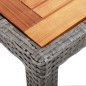 7-tlg. Garten-Essgruppe mit Auflagen Poly Rattan Grau 7-tlg. Garten-Essgruppe mit Auflagen Poly Rattan Grau