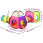vidaXL Kinder-Spielzelt Mehrfarbig 190x264x90 cm vidaXL Kinder-Spielzelt Mehrfarbig 190x264x90 cm