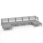 vidaXL 7-tlg. Garten-Lounge-Set Grau Massivholz Kiefer vidaXL 7-tlg. Garten-Lounge-Set Grau Massivholz Kiefer