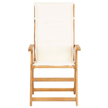 Verstellbare Gartenstühle 2 Stk. Braun Massivholz Akazie