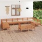 vidaXL 12-tlg. Garten-Lounge-Set Honigbraun Massivholz Kiefer vidaXL 12-tlg. Garten-Lounge-Set Honigbraun Massivholz Kiefer
