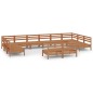 vidaXL 12-tlg. Garten-Lounge-Set Honigbraun Massivholz Kiefer vidaXL 12-tlg. Garten-Lounge-Set Honigbraun Massivholz Kiefer