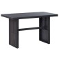 3-tlg. Garten-Lounge-Set mit Auflagen Poly Rattan Schwarz 3-tlg. Garten-Lounge-Set mit Auflagen Poly Rattan Schwarz