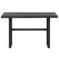 3-tlg. Garten-Lounge-Set mit Auflagen Poly Rattan Schwarz 3-tlg. Garten-Lounge-Set mit Auflagen Poly Rattan Schwarz