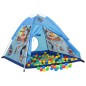 vidaXL Spielzelt mit 250 Bällen Blau 120x120x90 cm vidaXL Spielzelt mit 250 Bällen Blau 120x120x90 cm