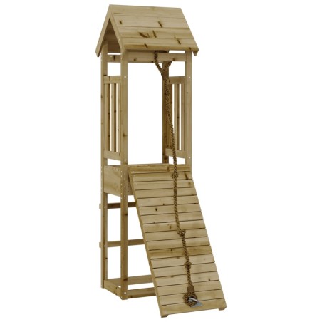 vidaXL Spielturm mit Kletterwand Imprägniertes Kiefernholz