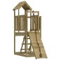 vidaXL Spielturm mit Kletterwand Imprägniertes Kiefernholz vidaXL Spielturm mit Kletterwand Imprägniertes Kiefernholz