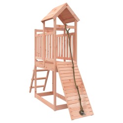 vidaXL Spielturm mit Kletterwand Massivholz Douglasie