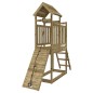 vidaXL Spielturm mit Kletterwand Imprägniertes Kiefernholz vidaXL Spielturm mit Kletterwand Imprägniertes Kiefernholz