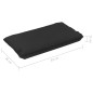 vidaXL Palettenkissen 2 Stk. Schwarz Stoff vidaXL Palettenkissen 2 Stk. Schwarz Stoff