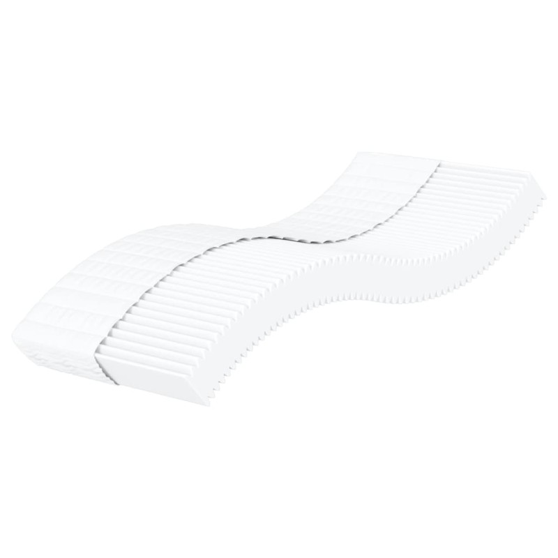 vidaXL Schaumstoffmatratze Weiß 90x190 cm Härtegrad H2 H3 vidaXL Schaumstoffmatratze Weiß 90x190 cm Härtegrad H2 H3