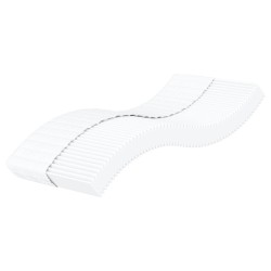 vidaXL Schaumstoffmatratze Weiß 90x200 cm Härtegrad H2 H3