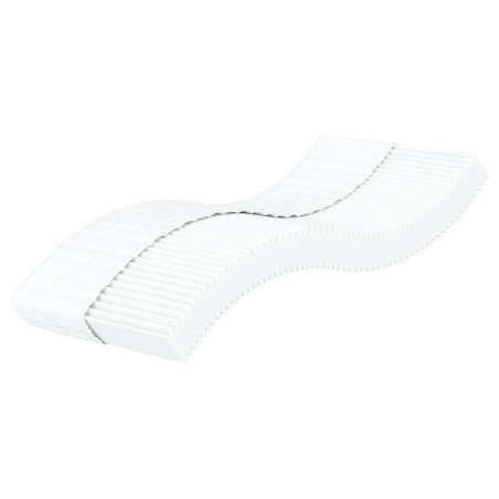 vidaXL Schaumstoffmatratze Weiß 100x200 cm Härtegrad H2 H3