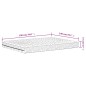 vidaXL Schaumstoffmatratze Weiß 140x190 cm Härtegrad H2 H3 vidaXL Schaumstoffmatratze Weiß 140x190 cm Härtegrad H2 H3