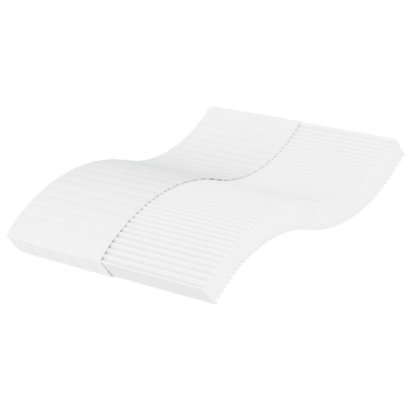 vidaXL Schaumstoffmatratze Weiß 140x200 cm Härtegrad H2 H3 vidaXL Schaumstoffmatratze Weiß 140x200 cm Härtegrad H2 H3