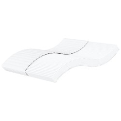 vidaXL Schaumstoffmatratze Weiß 160x200 cm Härtegrad H2 H3