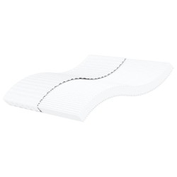 vidaXL Schaumstoffmatratze Weiß 200x200 cm Härtegrad H2 H3