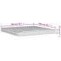 vidaXL Schaumstoffmatratze Weiß 200x200 cm Härtegrad H2 H3 vidaXL Schaumstoffmatratze Weiß 200x200 cm Härtegrad H2 H3