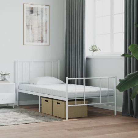 vidaXL Schaumstoffmatratze Weiß 90x200 cm 7-Zonen Härtegrad 20 ILD