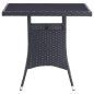 vidaXL 5-tlg. Garten-Essgruppe Poly Rattan Schwarz vidaXL 5-tlg. Garten-Essgruppe Poly Rattan Schwarz