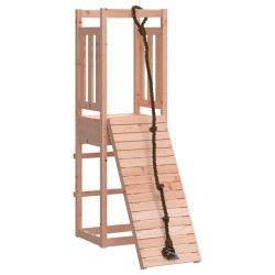 vidaXL Spielturm mit Kletterwand Massivholz Douglasie